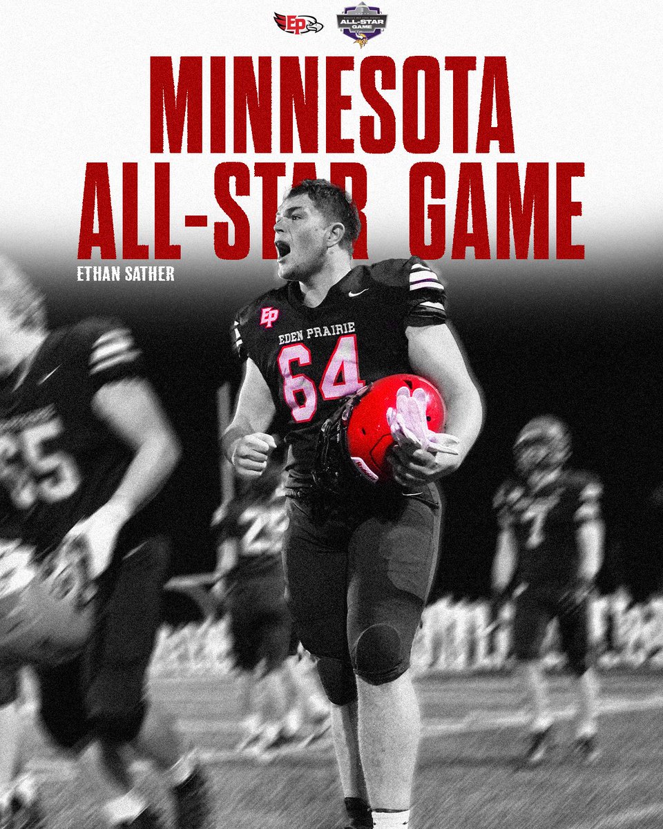 Congratulations to Gavin Walden and Ethan Sather on being selected to play in the <a href="/mfca_now/">MFCA-The Keepers of the Game</a> <a href="/Vikings/">Minnesota Vikings</a> Minnesota High School All Star Football Game‼️