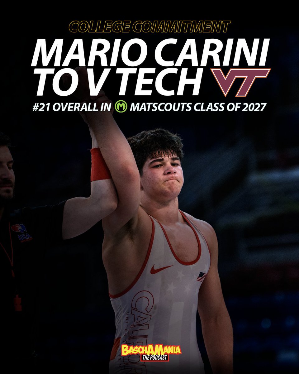 Some more recruiting news tonight as Virginia Tech lands Mario Carini, the #21 overall recruit in @matscouts1 Big Board!