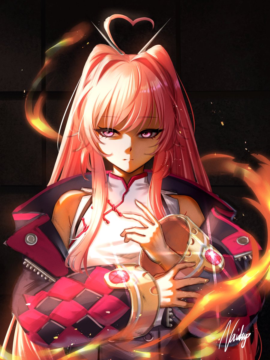 Naikoji007's tweet photo. Flame Dragon's Jewel #ChaosZeroNightmare #CZN #카오스제로나이트메어 #カオゼロ  #CZNart https://t.co/m1sqpPu5nW