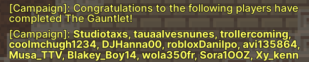 misamusalive's tweet photo. survived the Gauntlet in @PlayPixelQuest !! this is what you can get! can't wait for more admin abuse events in the future~
also make sure to use all your candies in the event shop! you only have a few hours left!
https://t.co/Wc9qpSdnRV
#Roblox #PixelQuest https://t.co/OkT14OhpHE