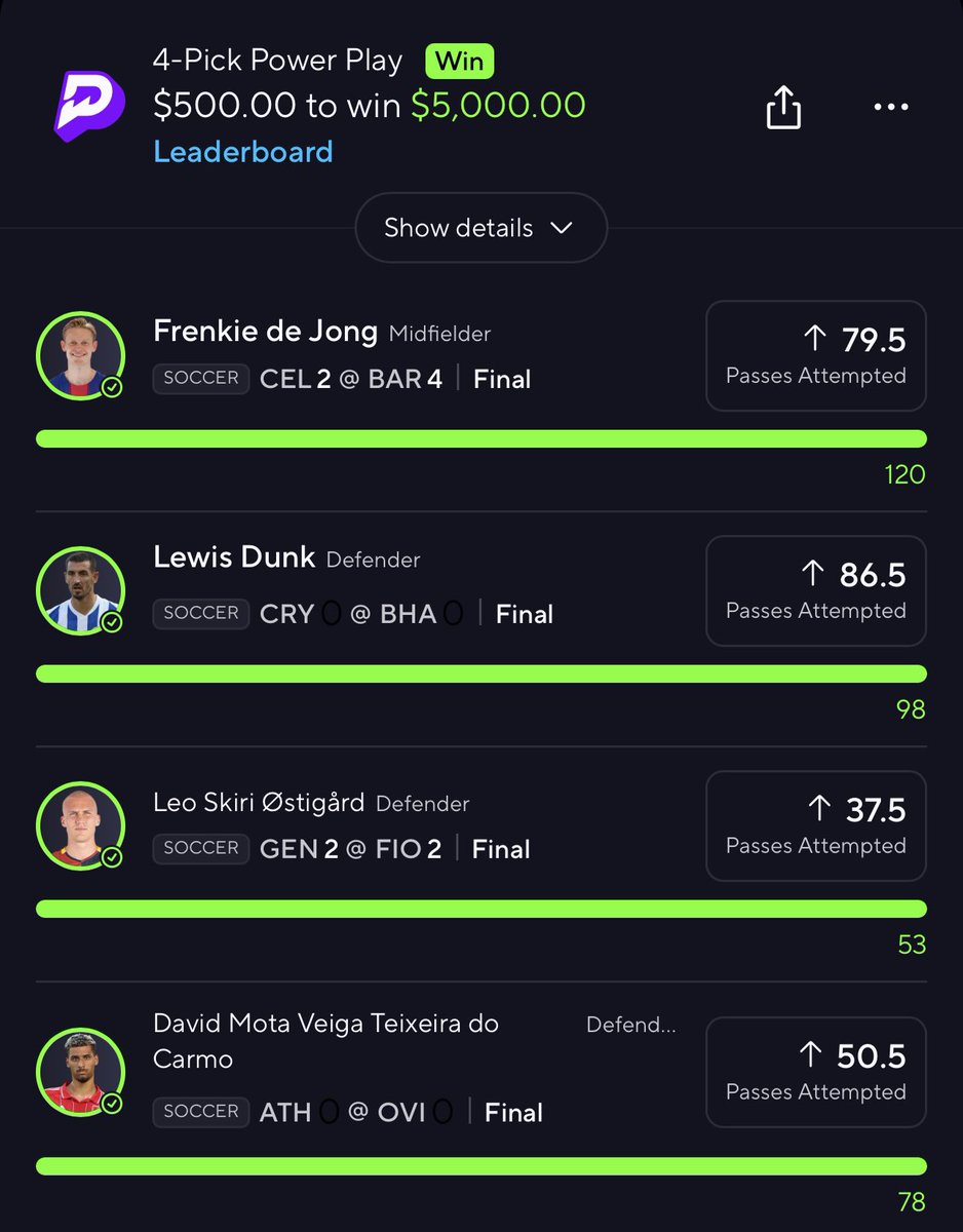 PotdPrizepicks's tweet image. $299 TO 2 PEOPLE THAT RT/LIKE ASAP💚

SWEPT DAY ON VIP💯🧹✅
CASH 31.5X✅
CASH 20X✅
CASH 10X✅
CASH 6X✅

‼️HUGE OFFER ONLY TODAY‼️👇
👇40% DISCOUNT OFF ON VIP💯 NOW👇
dubclub.win/r/p/pri-5mh84/…

🔥WE ARE ON A HEATER🔥
If you don’t believe me check the VIP💯 MEMBERS WINS below👇