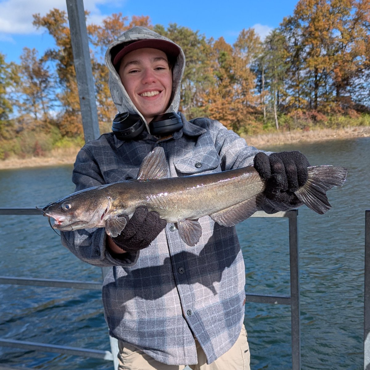Several members of the <a href="/DeSmetJesuitHS/">De Smet Jesuit</a>  fishing club braved the cold weather this morning for a fruitful outing at Busch Wildlife, catching bass, bluegill, and catfish.