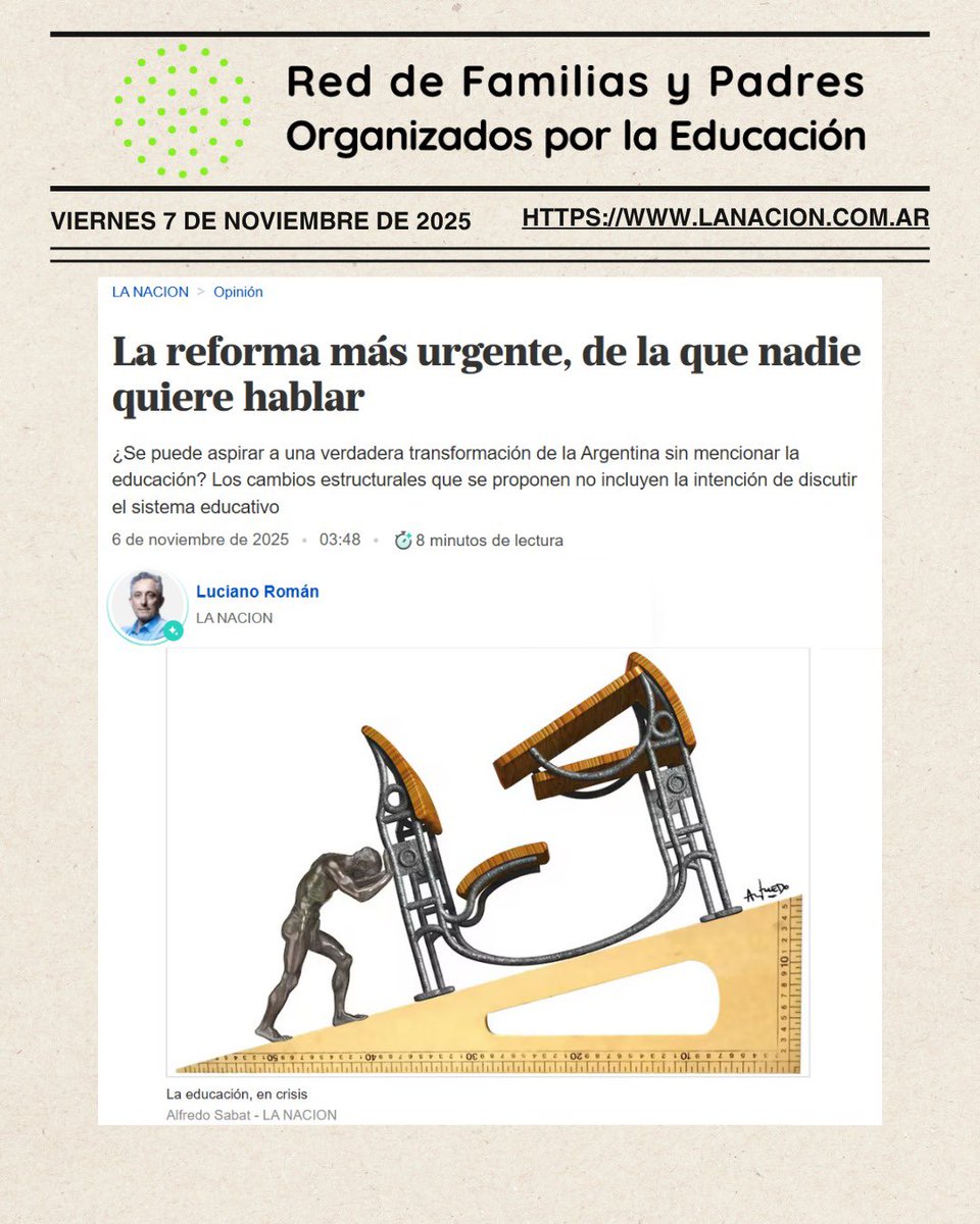 “…la escuela primaria no mide sus resultados, pero cada vez más chicos egresan de ese nivel con grandes dificultades para la lectoescritura. El secundario abolió la repitencia, pero antes eliminó la calificación numérica y ha consolidado sistemas de evaluación y promoción⤵️