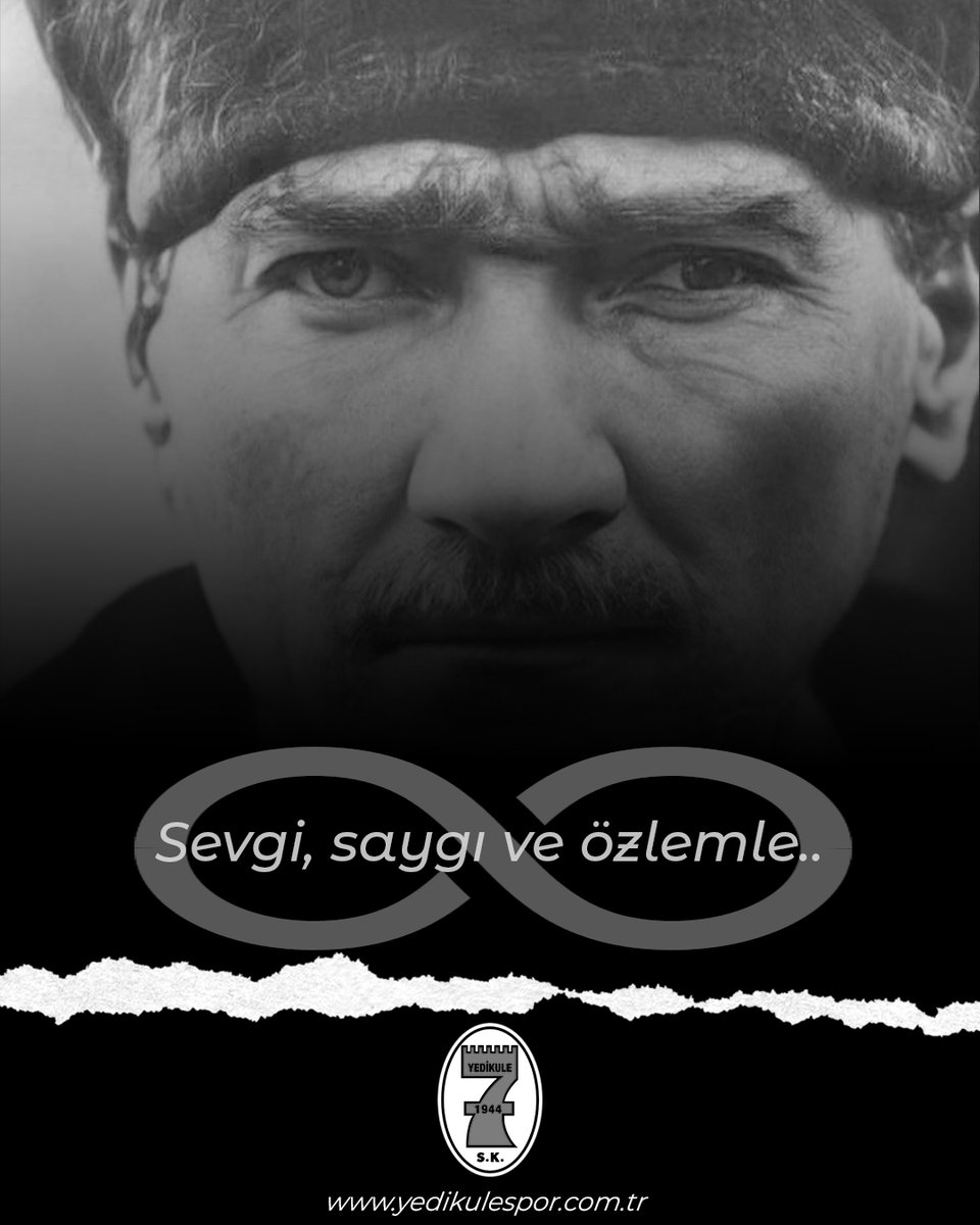 Atatürk'ün sadece bedenen aramızdan ayrıldığı gündür 10 Kasım!
Sonsuz bir hasret ve derin bir sevgi ile anıyoruz.