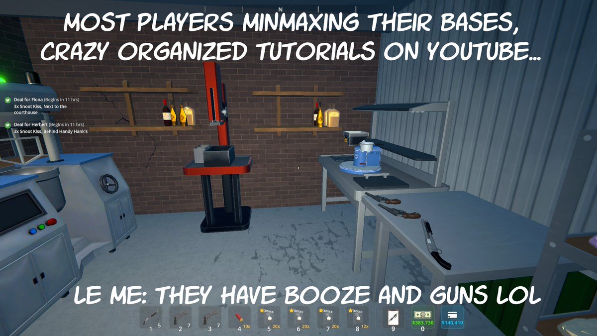 HowlingWildCard's tweet image. &quot;Road to 10Mil&quot; Schedule1 run&apos;s going to wait. So much good stuff coming up and planned. I&apos;m gonna leave it alone until 1.0.

Here&apos;s some screenshots from last abandoned run: