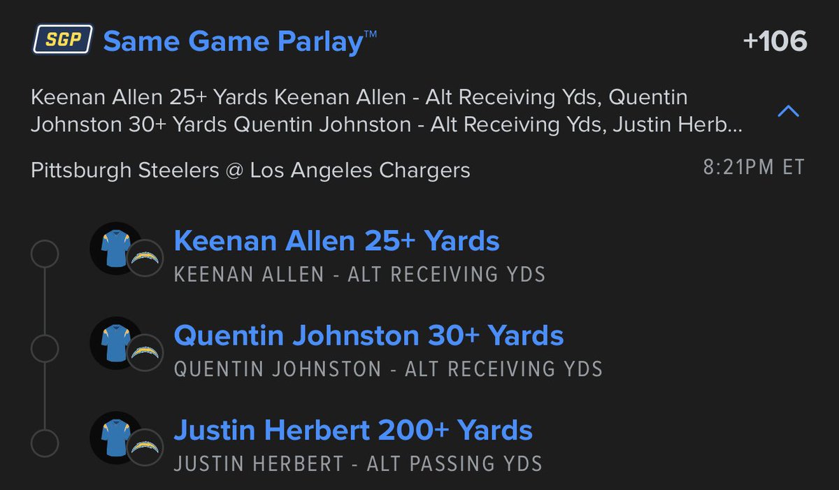 👨🏼‍🍳 Chef’s Choice for SNF 🏈

Chargers onslaught #BoltUp