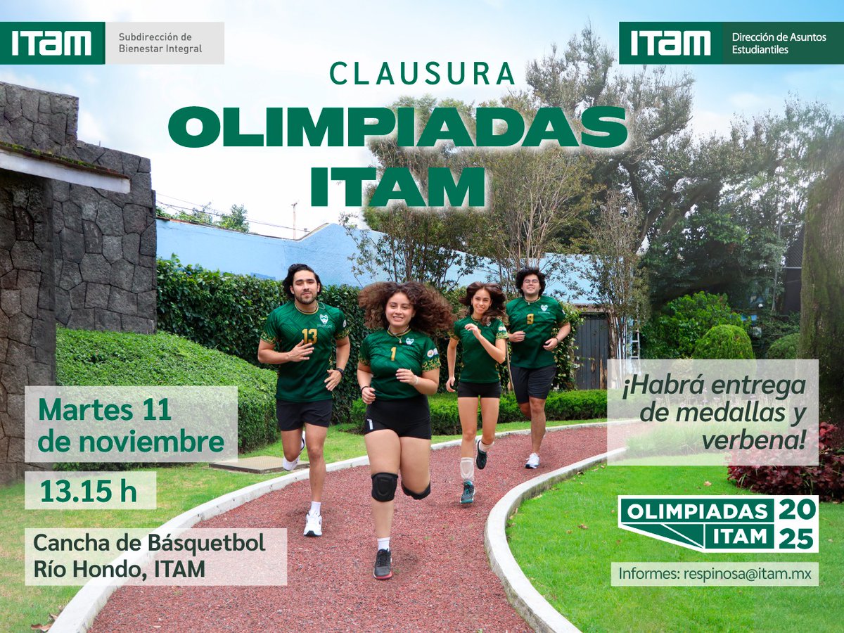 DAE_ITAM's tweet photo. 📢Medallas coleccionables del logo #ITAM‼️ 🏅🥈🥉
IV edición de las #OlimpiadasITAM 2025
QR: https://t.co/6RzX8tczPO
🏀🥏🎾🏸🧘🏻♂️🥎⚽🏈🏋♂️♟️🏐
5 al 11 de noviembre
🖊respinosa@itam.mx
#DAE @ITAM_mx Subdirección de Bienestar Integral
#DeportesITAM #SomosColmillos🐺 https://t.co/LX9QYnghZW