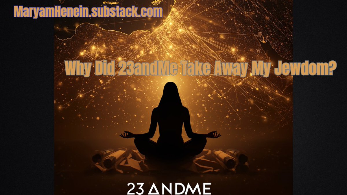 MaryamHenein's tweet image. 23andMe promised ancestry. Instead, I got algorithmic erasure.
My Jewish heritage disappeared overnight.
Read + Restack:
 open.substack.com/pub/maryamhene…
#23andMe #DNA #DataPrivacy #TruthLivesHere