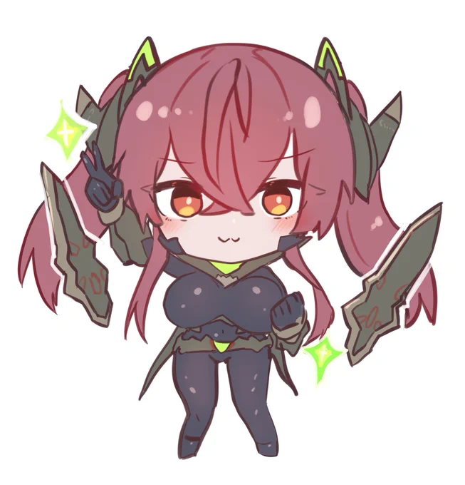 チェックシックスちゃん再掲 また描きたいねー...