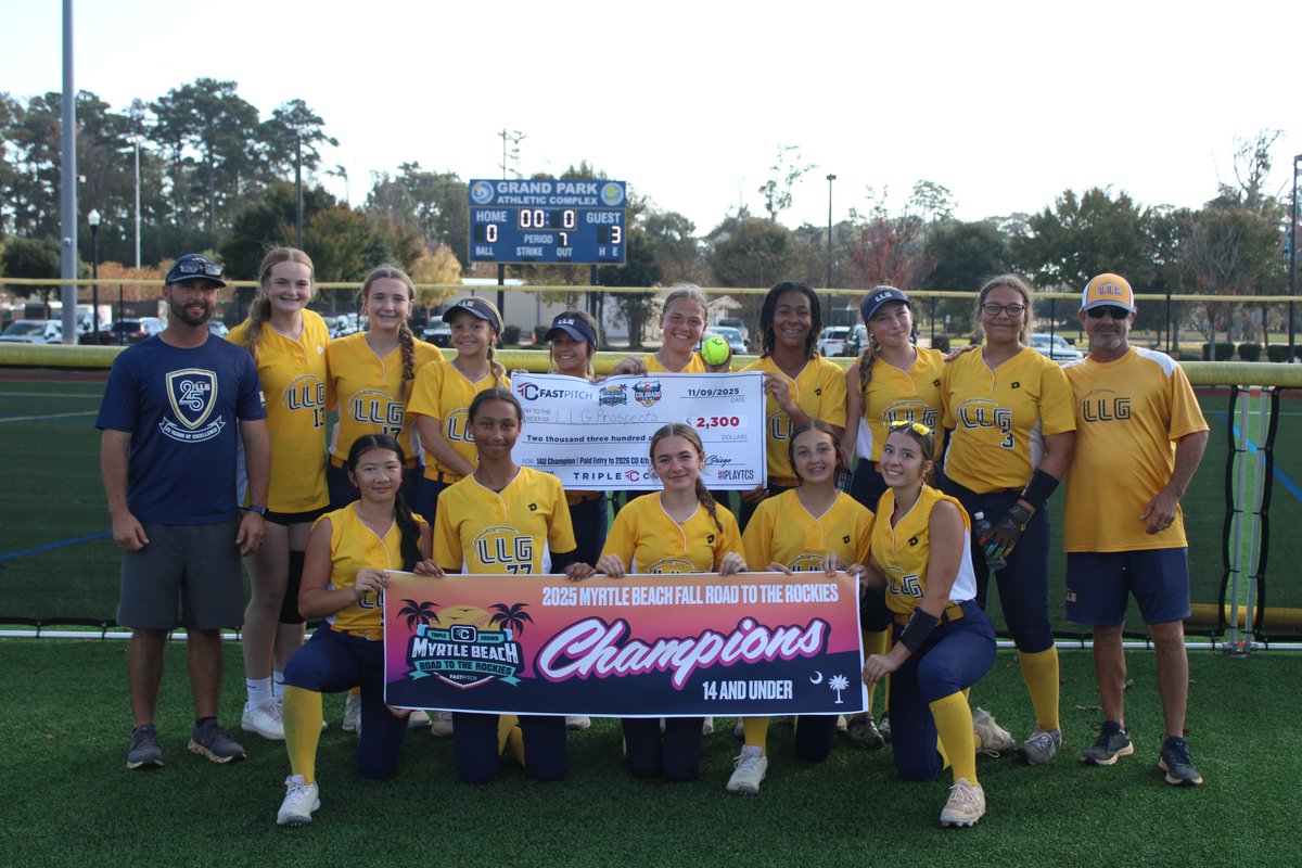 A HUGE congrats to this group of young ladies and coaches for punching their ticket to play in Colorado next year in the July 4th Fireworks! We ended with a 6-0 record due to putting all the pieces together and working through adversity all while facing strong competition. ⚡️