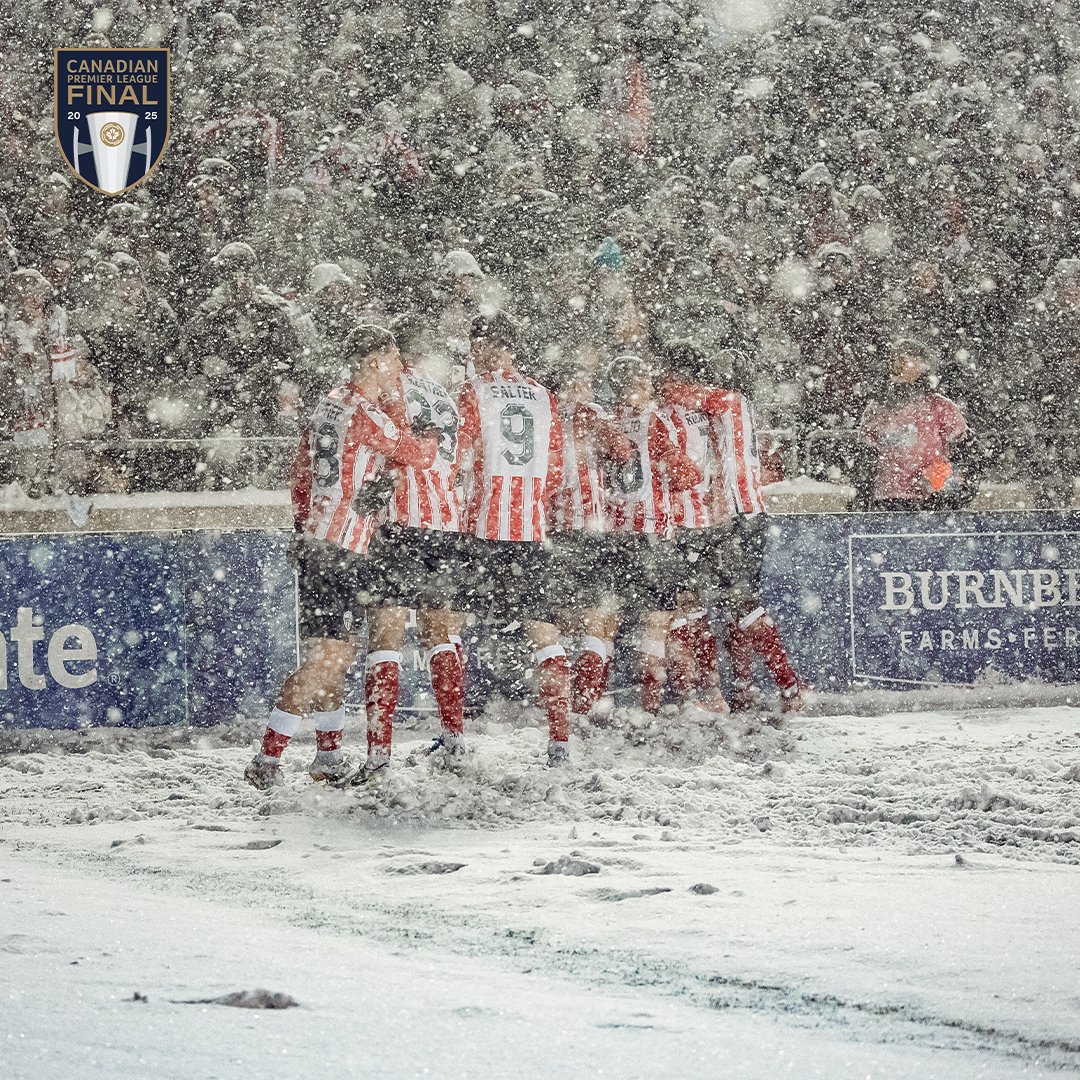 CPLsoccer's tweet image. This is Canadian football heritage ❄️

#CanPL #CPLFinal