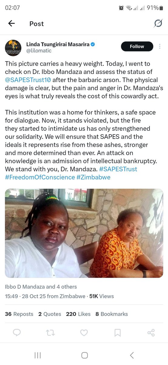 Mudhara <a href="/ibbosnr/">Ibbo D Mandaza</a> you agreed to meet Linda?