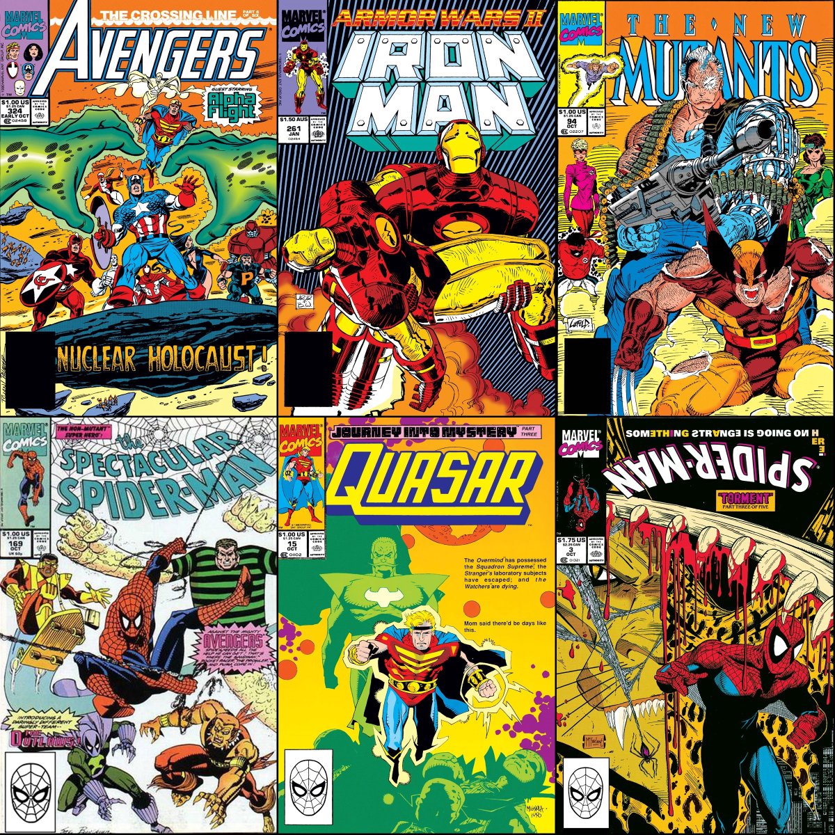 Marvel Comics that were on sale with cover dates of October 1990.
