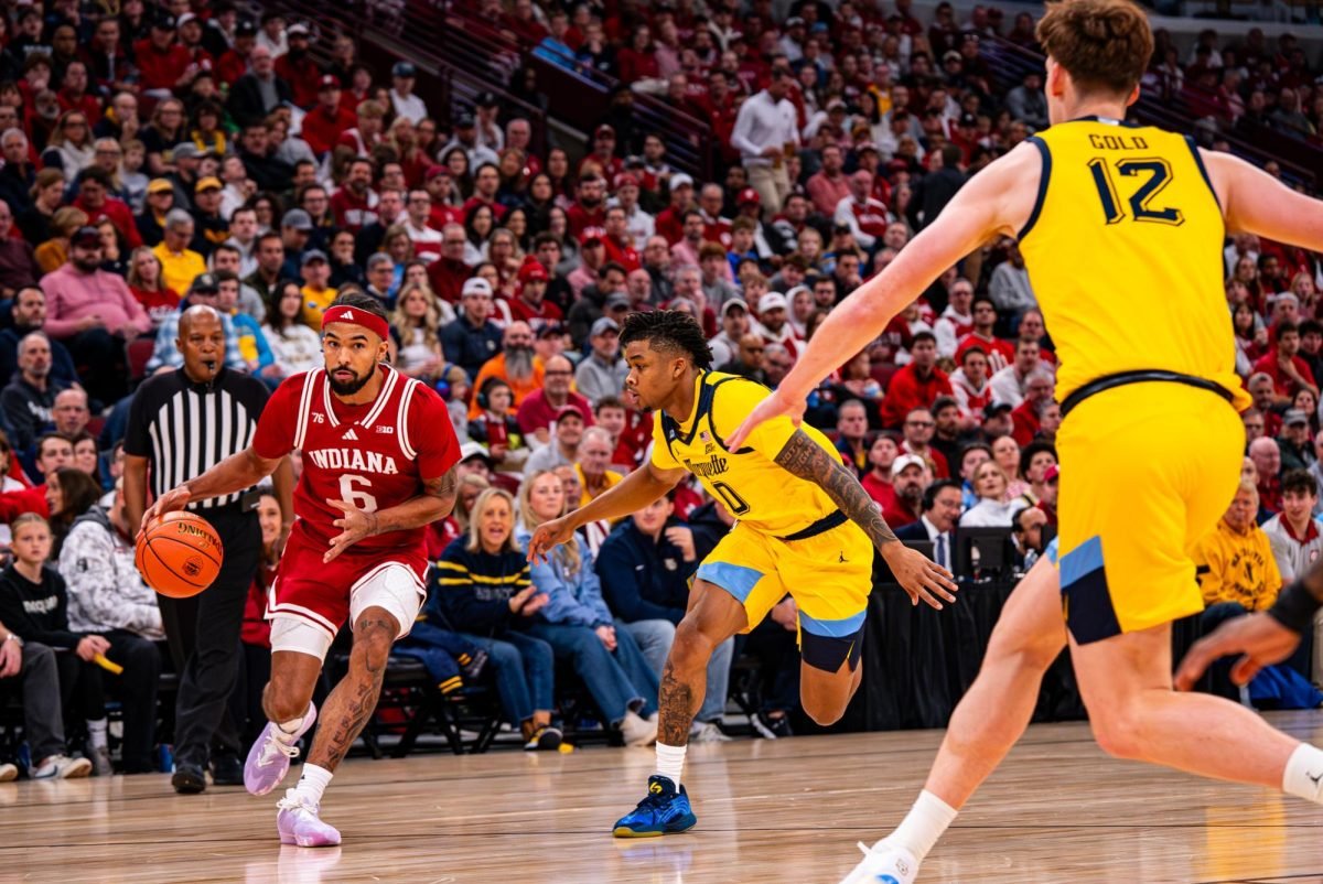 Marquette men's basketball had a game in Chicago against Indiana on Sunday. 

But, after the 100-77 loss to the Hoosiers, it seemed like its defense stayed home in Milwaukee. #mubb

Recap by <a href="/MatthewBaltzMU/">Matthew Baltz</a>: tinyurl.com/58uja2nu