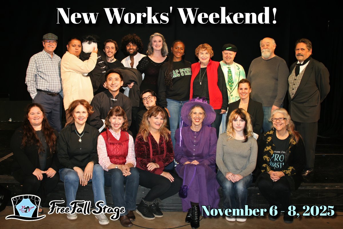 FreeFallStage's tweet image. Thank you to everyone who joined us at our New Works' Weekend! It was so much fun to do and we had a great group of folks working on this &amp;lt;3 Bravo to the playwrights, directors, cast, and crew!

Stay tuned over the next couple months for info on our 2026 season!!!

#FreeFallStage