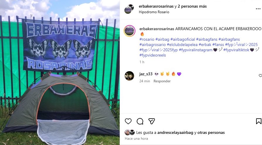 moerbakeraa's tweet photo. Plantaron carpa en el hipódromo diciendo que son 50 y son dos acampando, le preguntas si tienen lugar y te quieren cobrar más de 100 mil Lucas, estamos todos locos https://t.co/J783si12IS