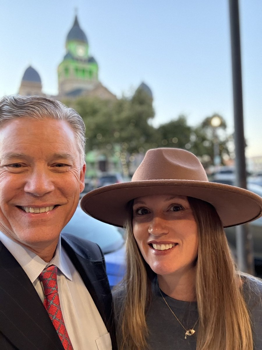 Great afternoon and early evening in Denton, TX at UNT’s Lyceum Theatre for a debate with my primary opponent Nathan Johnson and a visit at Jupiter House Coffee with my buddy, the one and only, most awesome Amber Briggle! Great seeing Fiji Bro. Ira Bershad (UGA ‘87), good buddy