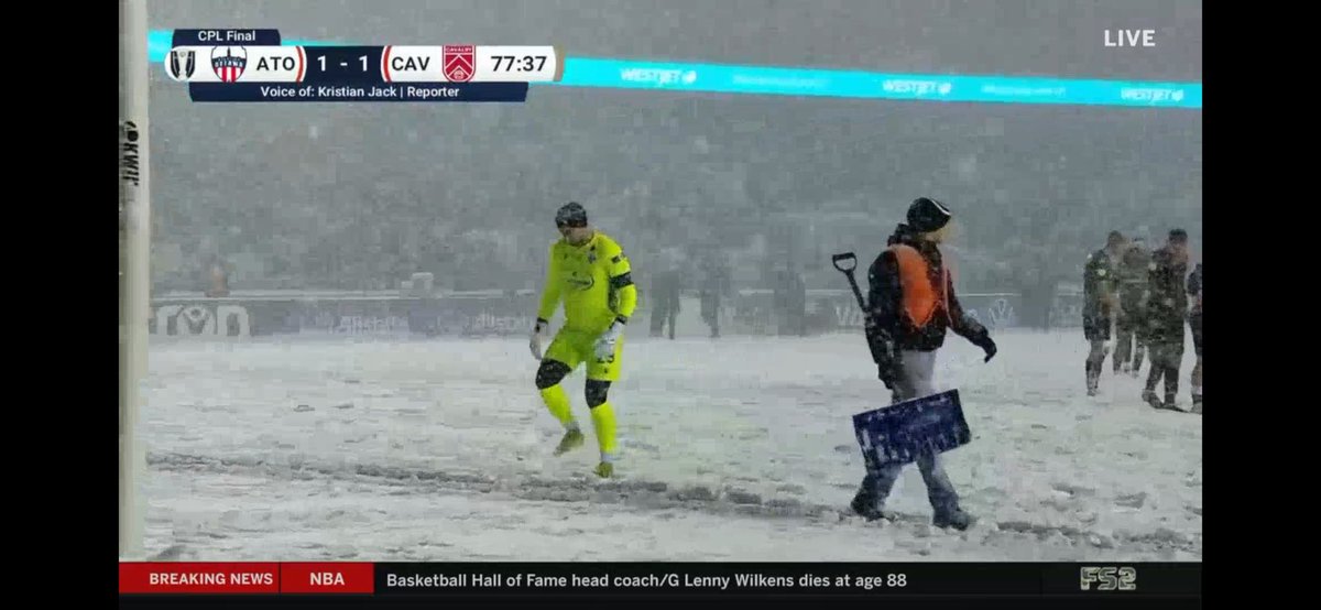 Just a casual game of football in the Canadian Premier League! ❄️ 🤣🤣