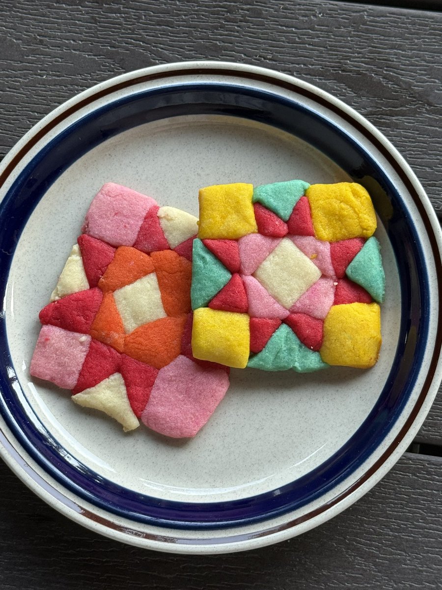 I made quilt cookies 🪡 🧺