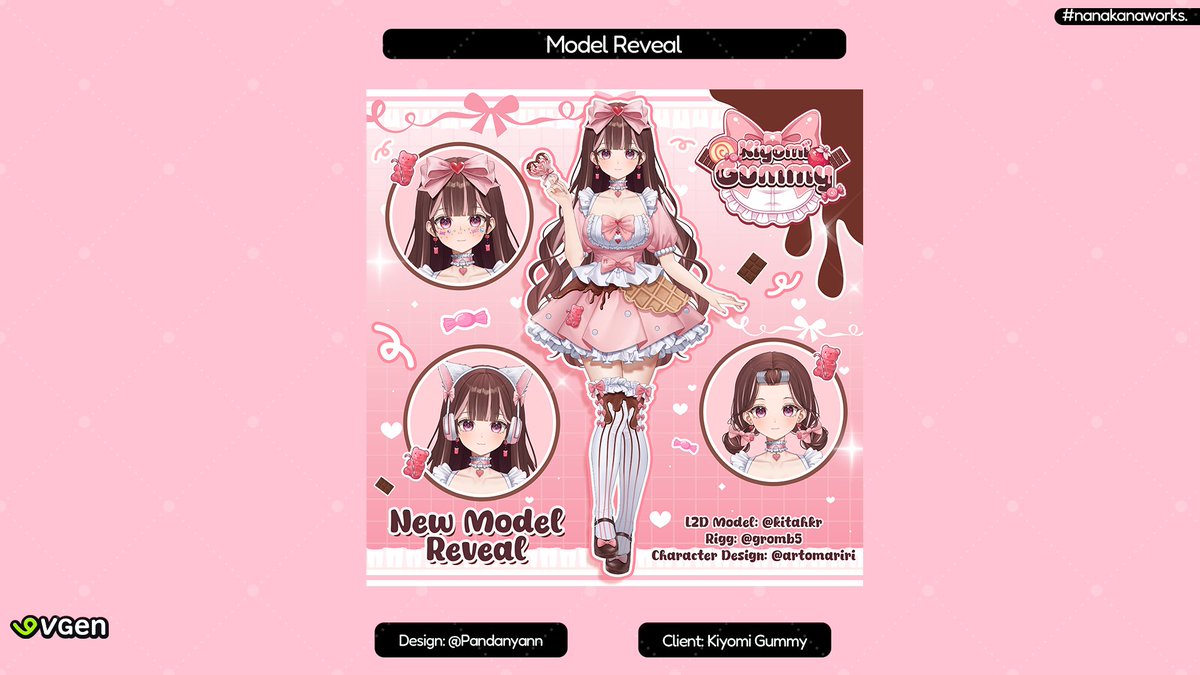 ♡ Comission Work ♡
—————
✦ Model Reveal
✦ client: @/KiyomiGummy
—————
thanks for the opportunity! <3
LUCU BGT KARAKTERNYA WOOYY

Comms info:
◆ vgen.co/pandanyann
◆ kananachizuvt.carrd.co

#VGenComm #VGenOpen #nanakanaworks