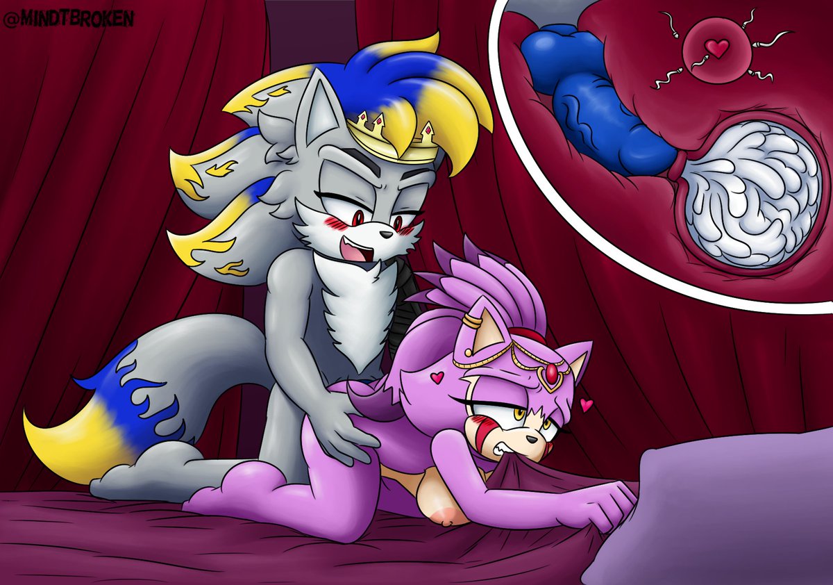 Commision for <a href="/Storm32wolf/">Storm Maron</a> 

Their OC Storm with Blaze!

Thank you so much!