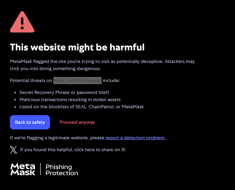 dbodnariuc's tweet photo. @enosys_global 
Your page https://t.co/z4UzyYJQ3j has the main link pointin to a website that Metamask reports as potentially deceptive. 
Is that a false positive? https://t.co/81xpF0B4pI