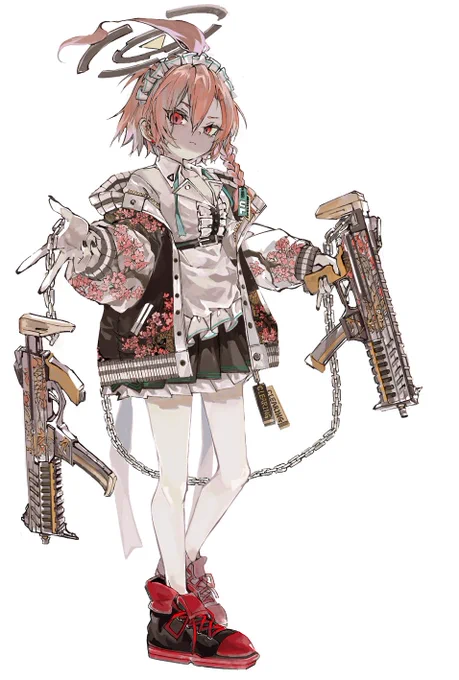 絵チャの産物、ブルアカのネル(修正)。 左手の指の数を間違えるという AIと同じ間違いしてたので修正して投稿。 あーもー、恥ずかしい!