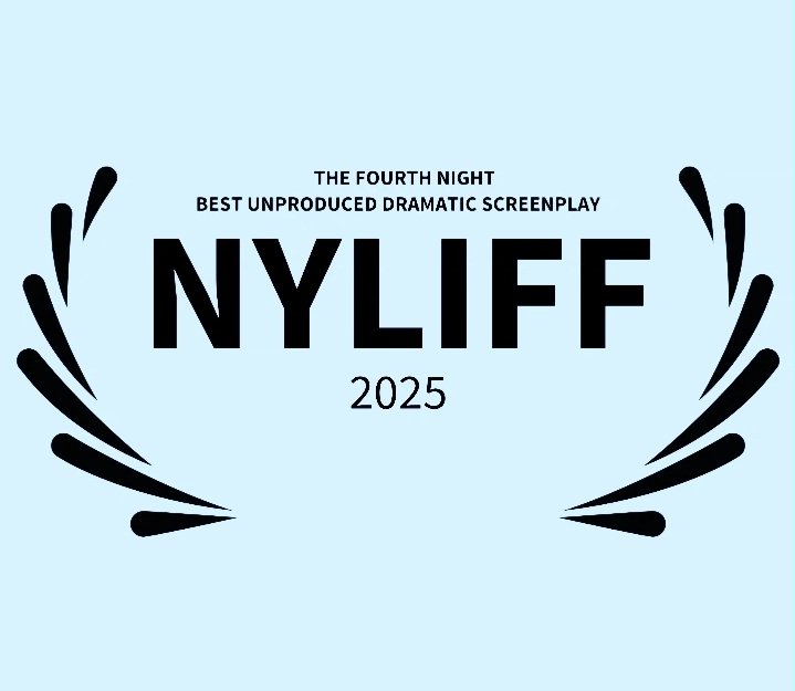 Scriptreaderguy's tweet image. NYLIFF New York Long Island Film Festival. This is the 25th film festival win for my film noir crime thriller screenplay The Fourth Night and my 72nd film festival win overall to date.