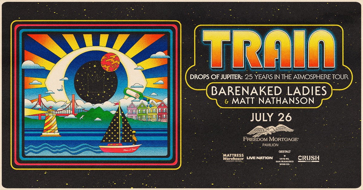 B101Philly's tweet photo. Just Announced 🎤 @Train is coming to @Freedom_Pav on July 26, 2026 🚂 

Tickets on sale this Friday at 10 AM! 
🎫 https://t.co/ZtvCZE8OEd https://t.co/oyr8ClFW9L