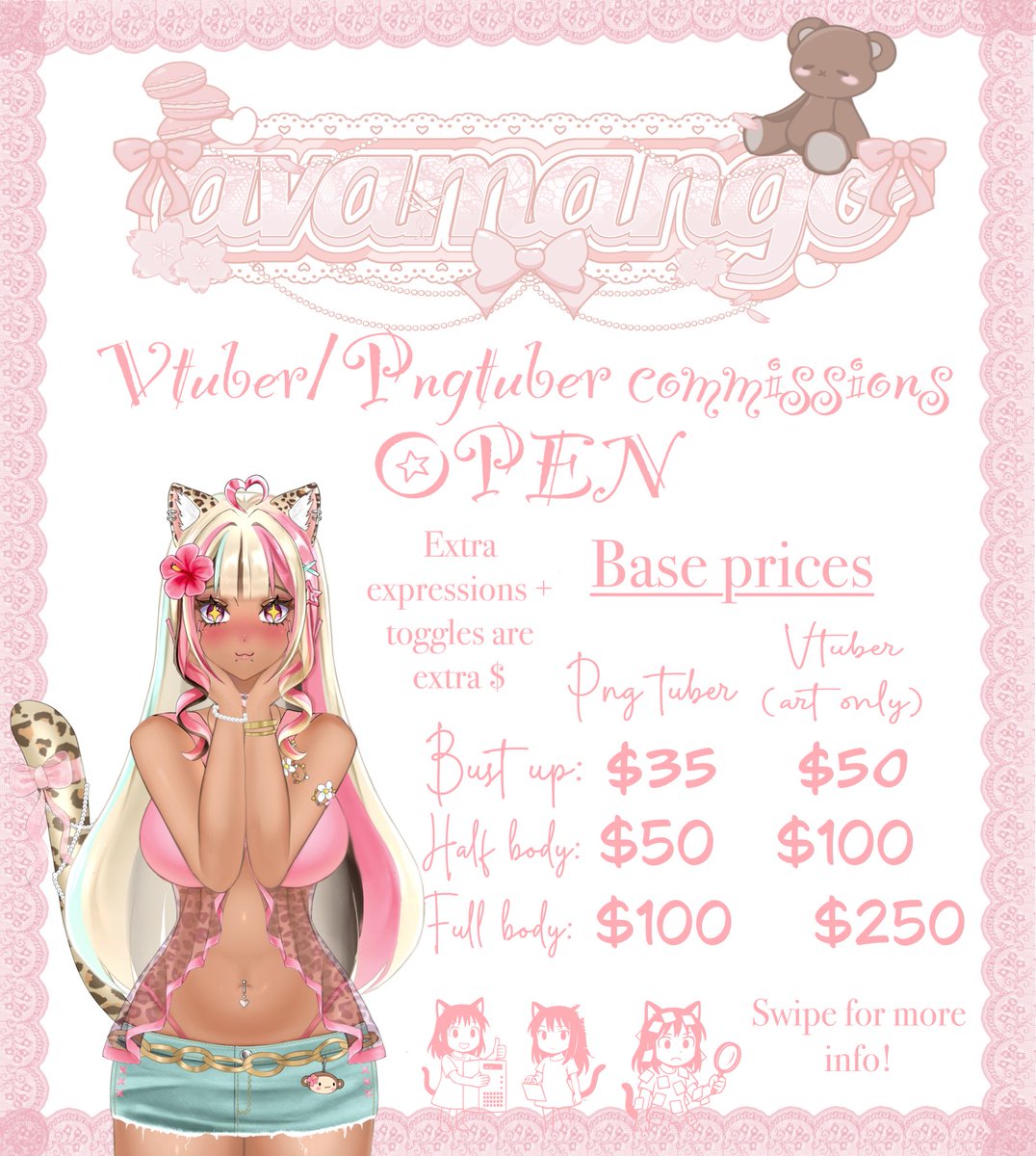 fushigxr0's tweet image. Vtuber model comms open! #Vtuber #vtubermodel #vtuberart