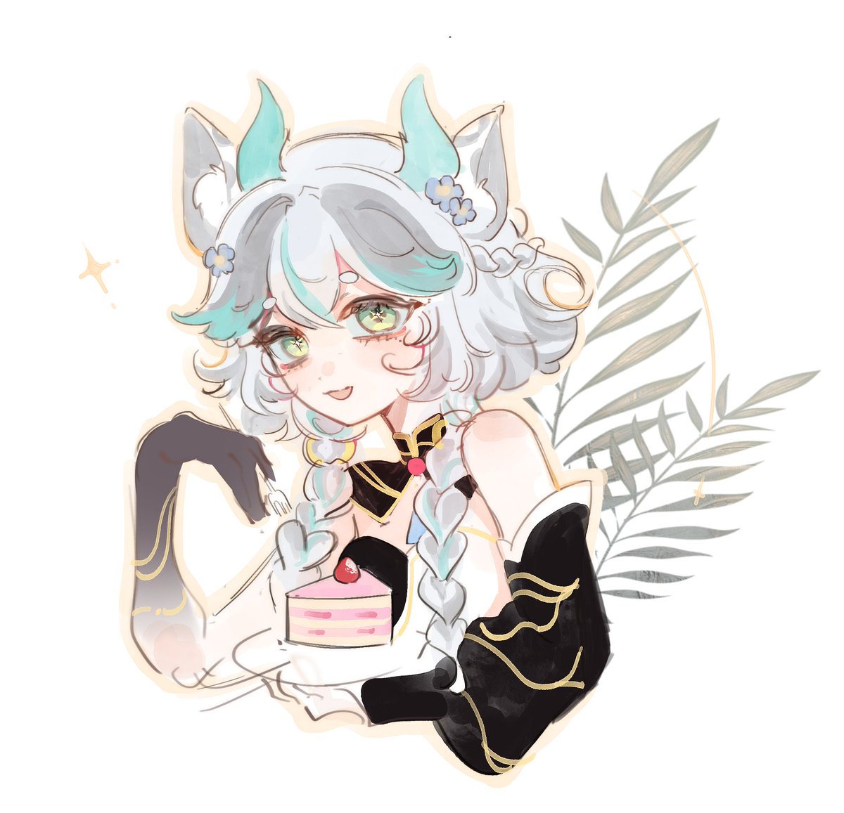 𓂃₊˚﹒✦ Won't you join me for some dessert?  Take a rest and tell me about your last adventure🩵

🎨@/ticopop01 on VGen!