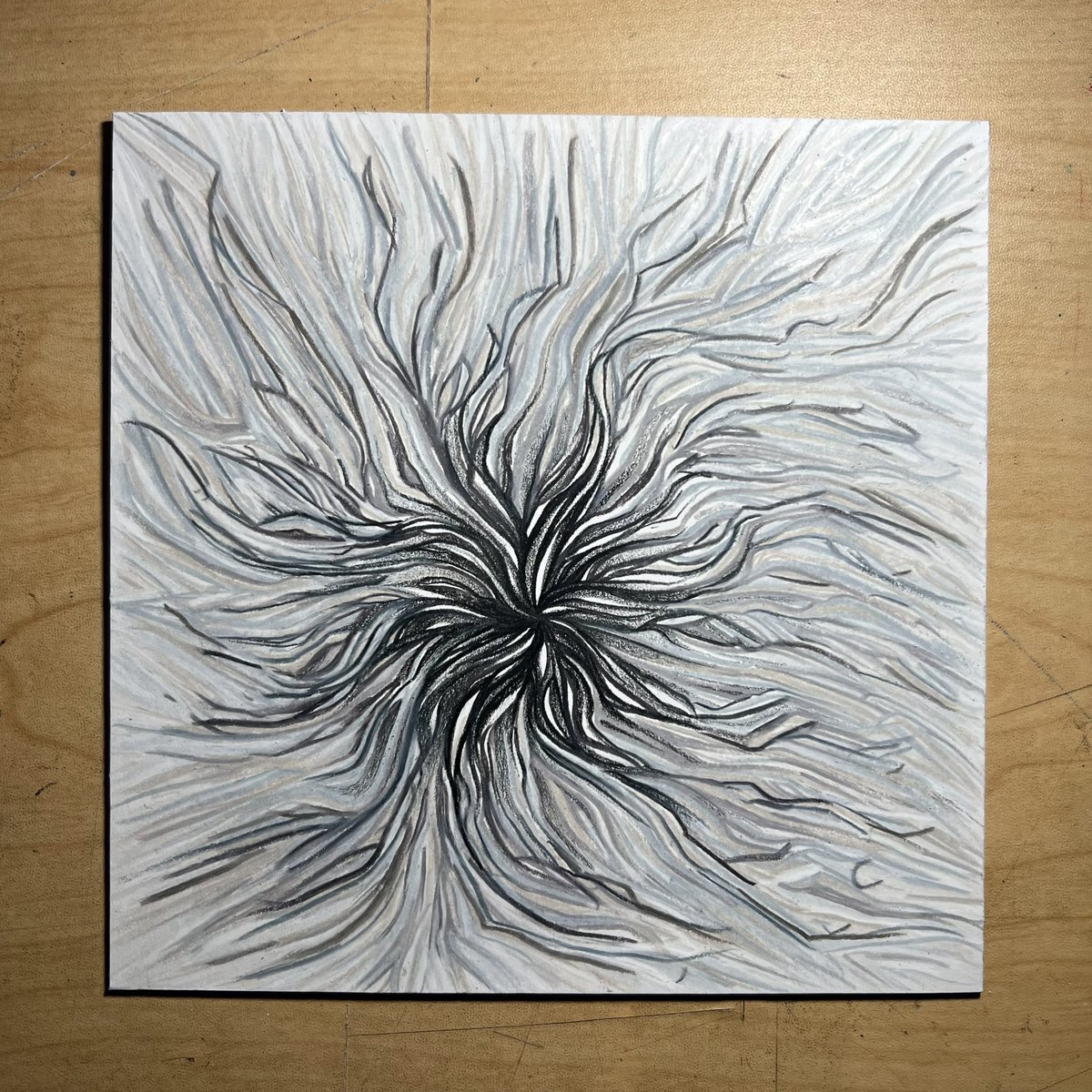 Black &amp; white work this evening.