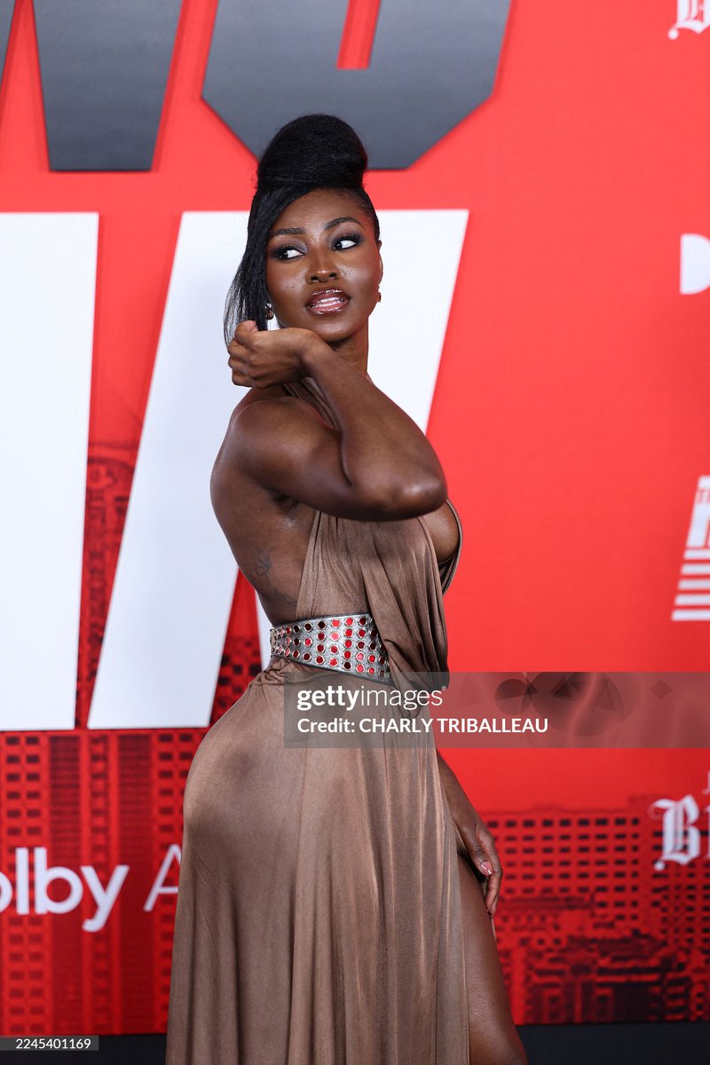 Jayme Lawson STUNS at The Running Man premiere