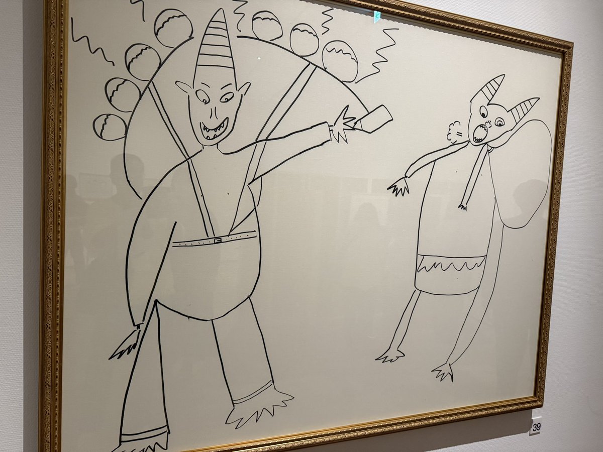 こんな感じの絵も個展としてやってしまうんだから浜田雅功(浜ちゃん)っ