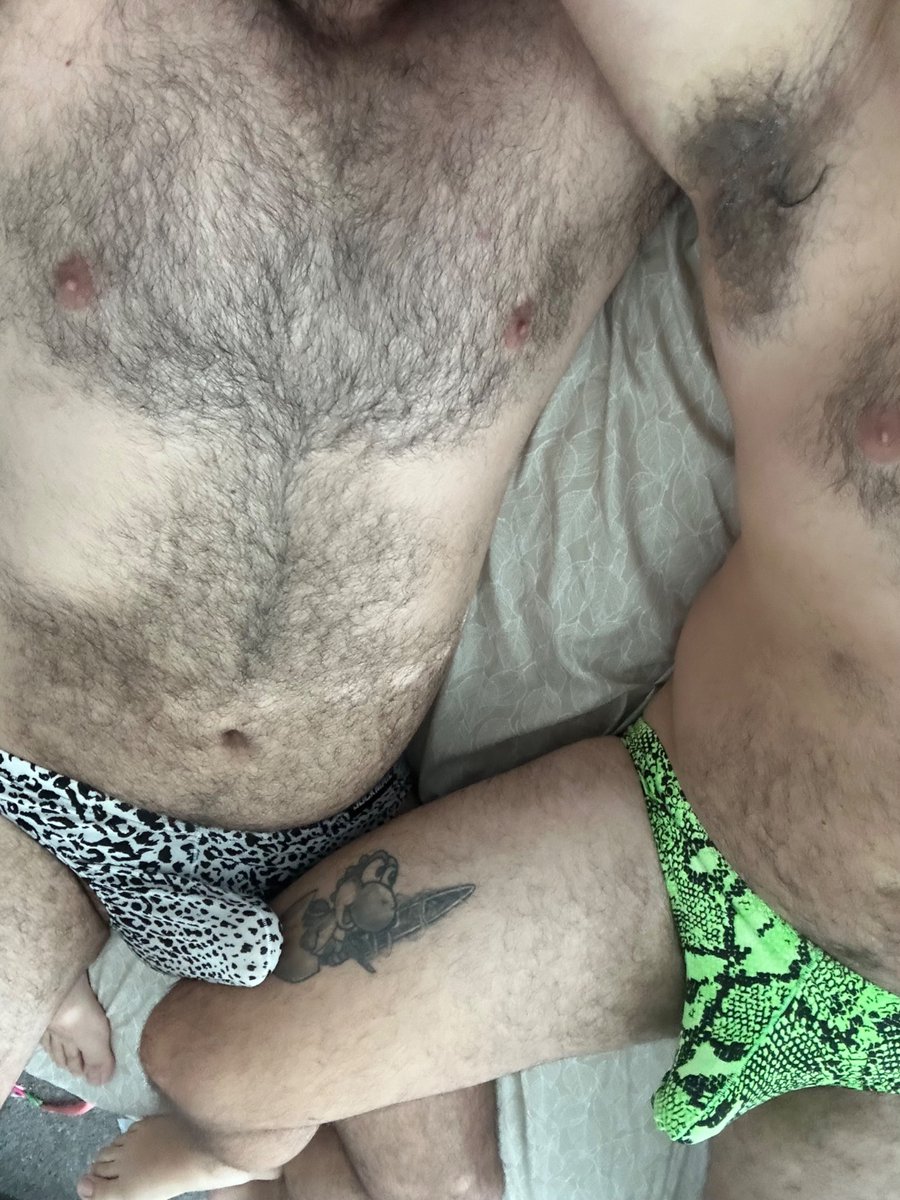 Enjoying our new undies a little too much