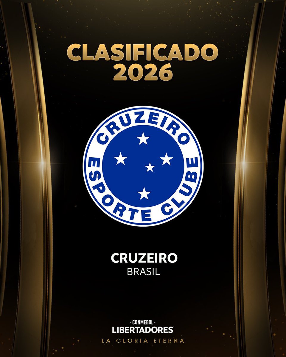 🙌🇧🇷 Tres clasificados de Brasil a la CONMEBOL #Libertadores  2026: <a href="/Palmeiras/">SE Palmeiras</a>, <a href="/Flamengo/">Flamengo</a> y <a href="/Cruzeiro/">Cruzeiro 🦊</a>