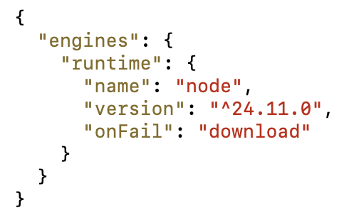 pnpmjs's tweet image. 🧩 Node.js runtime installation for dependencies

pnpm can now automatically install the Node.js version required by a dependency, declared in its engines.runtime field.

Example: