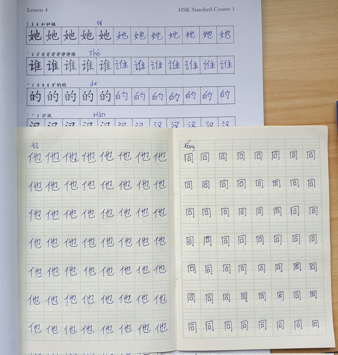 asiahnh's tweet image. (45/100) Still need to peek, but everyday is a progress right 👍 

#chineselearning #studytwt #langtwt #100daysoflanguagelearning