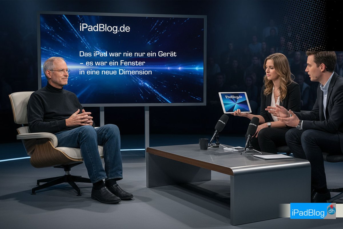 iPadBlog's tweet image. Ein fiktives Interview mit Steve Jobs: &quot;Das iPad war nie nur ein Gerät – es war ein Fenster in eine neue Dimension&quot;
ow.ly/ncEh50Xp5UE