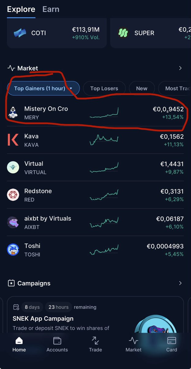 $MERY TOP 1H GAINER ON <a href="/cryptocom/">Crypto.com</a>  👻

#cro #cronos #crofam <a href="/Misteryoncro/">MERYCOIN</a>