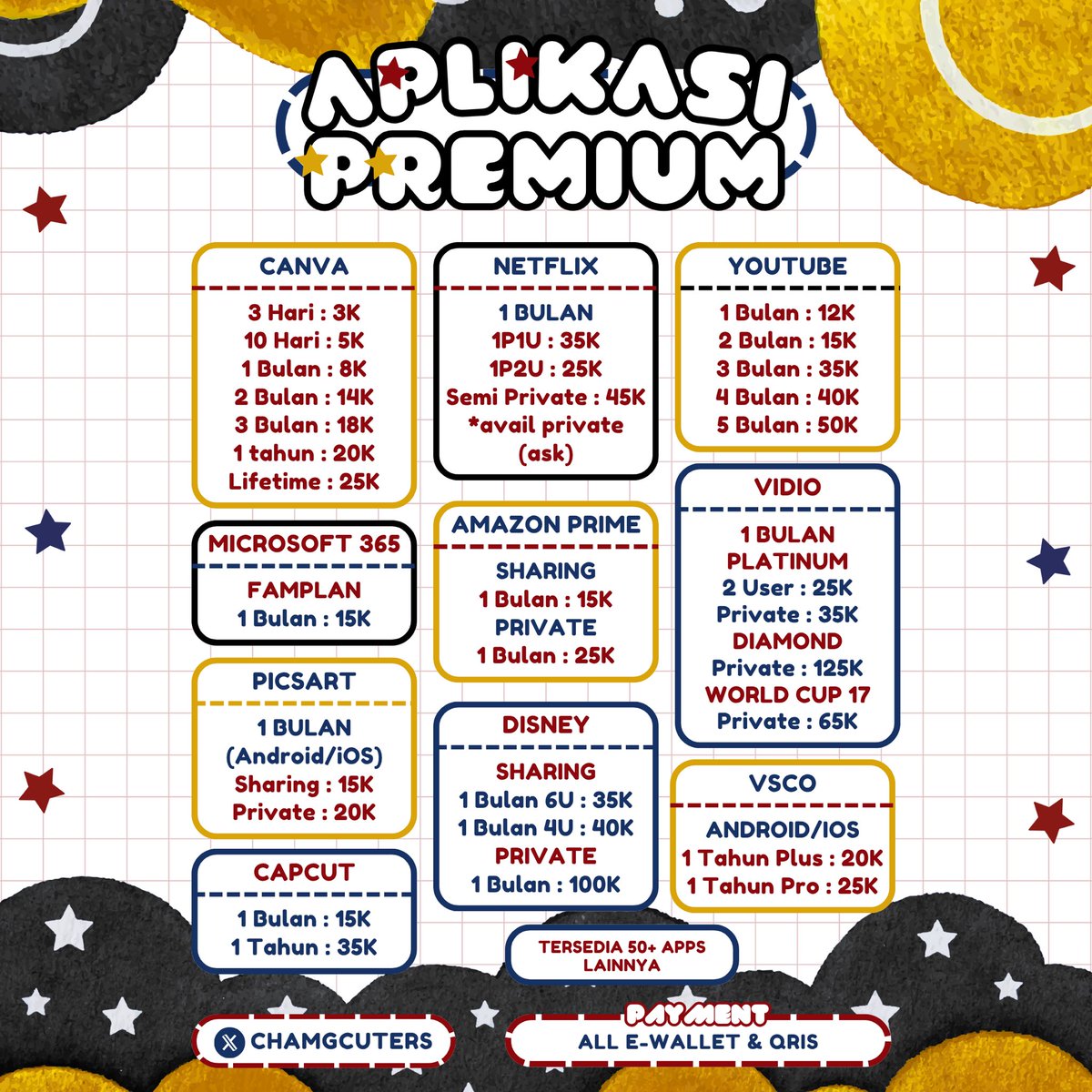 Nuan; jual capcut canva. tweet media