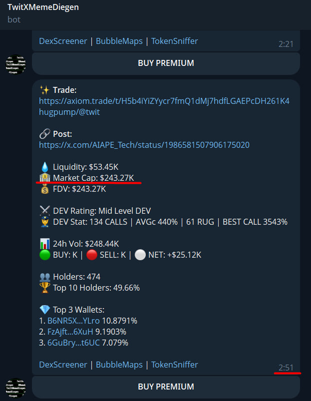 TwitXMemeDiegen's tweet photo. $MONEROCHAN

4 000%         

243k MC ----> 11.4m MC          
Look at the time and mc          
My $BOT predicted the rise of this coin          
Link: https://t.co/jDe0uxeLgd

b6nr5xylrobdankjcf2o1rakqgsdi68ygzm4jtpmmqbq

#Crypto #SolanaMemeCoin #Solana https://t.co/fWOz7xMVoW