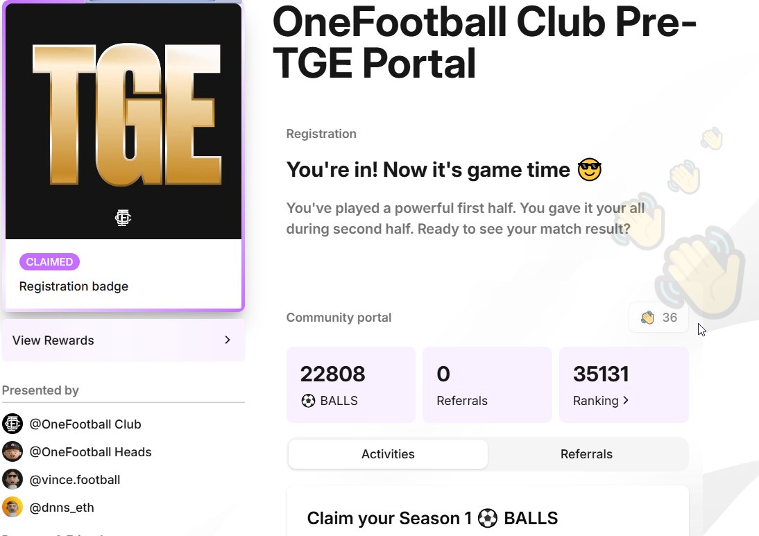 hangtaivinh's tweet image. Check in and earn BALLS every day.

Kaito ❌
Binance Alpha  ❌

$OFC up only  ✅

@ofc_the_club  #OFC #OneFootball #Ofc_the_club