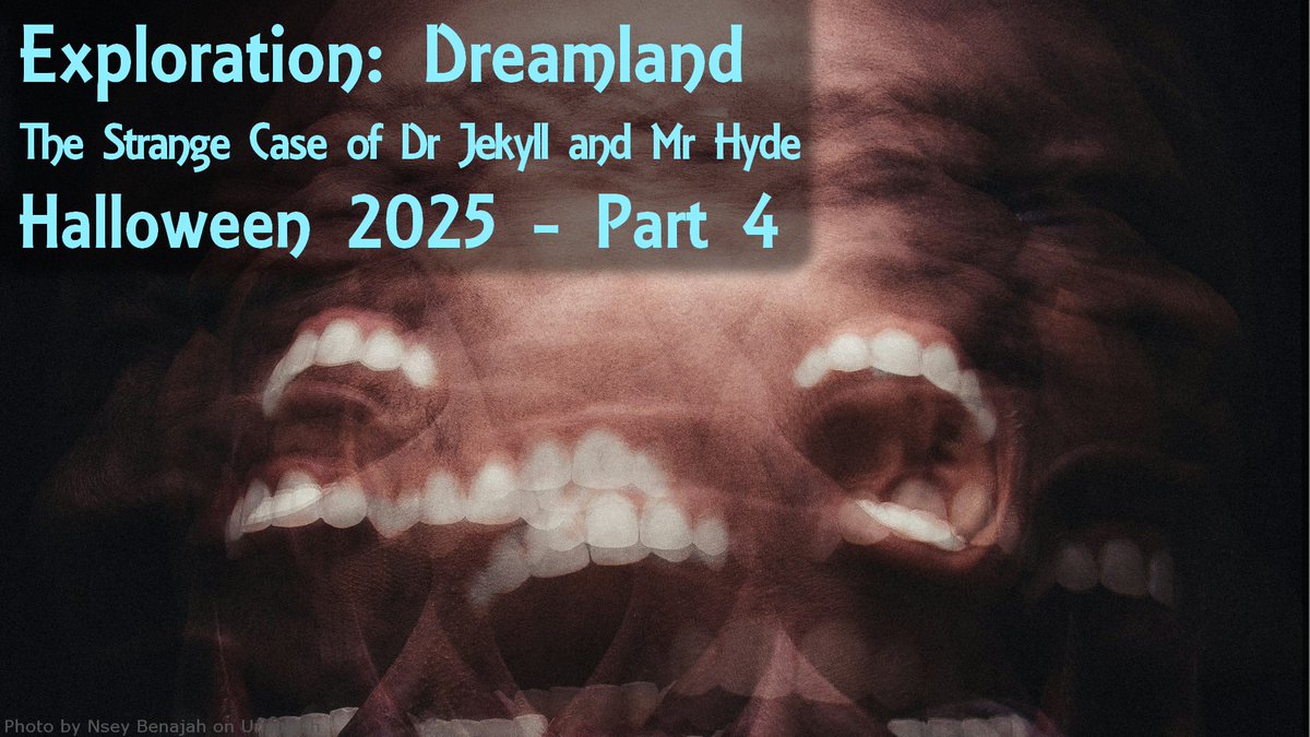 ExplorationDre1's tweet photo. Join us for “The Strange Case Of Dr. Jekyll And Mr. Hyde” by Robert Louis Stevenson. Creep off to dreamland with us during this special Halloween episode. Find Part 4 on your favorite podcatcher, our website, or on YT!

#SleepPodcast #Insomnia #ScienceFictionClassics https://t.co/wpwhhjVLy8