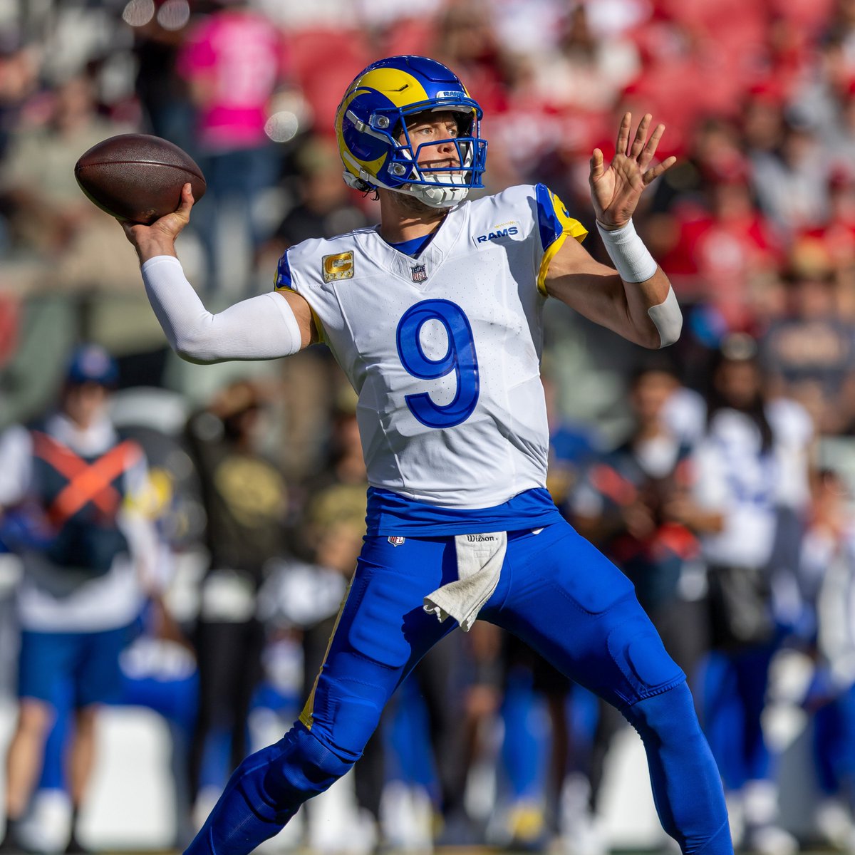 Matthew Stafford is the first player in NFL history with 4+ pass TD and 0 INT in 3 straight games 😮‍💨

<a href="/RamsNFL/">Los Angeles Rams</a> | #RamsHouse