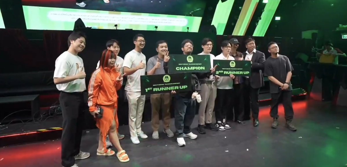 Live esport trading competition in Thailand 🇹🇭 ✅

Congratulations to the winners and shoutout to all those who showed up! Great vibes in a growing trading community.

Where should we head next?