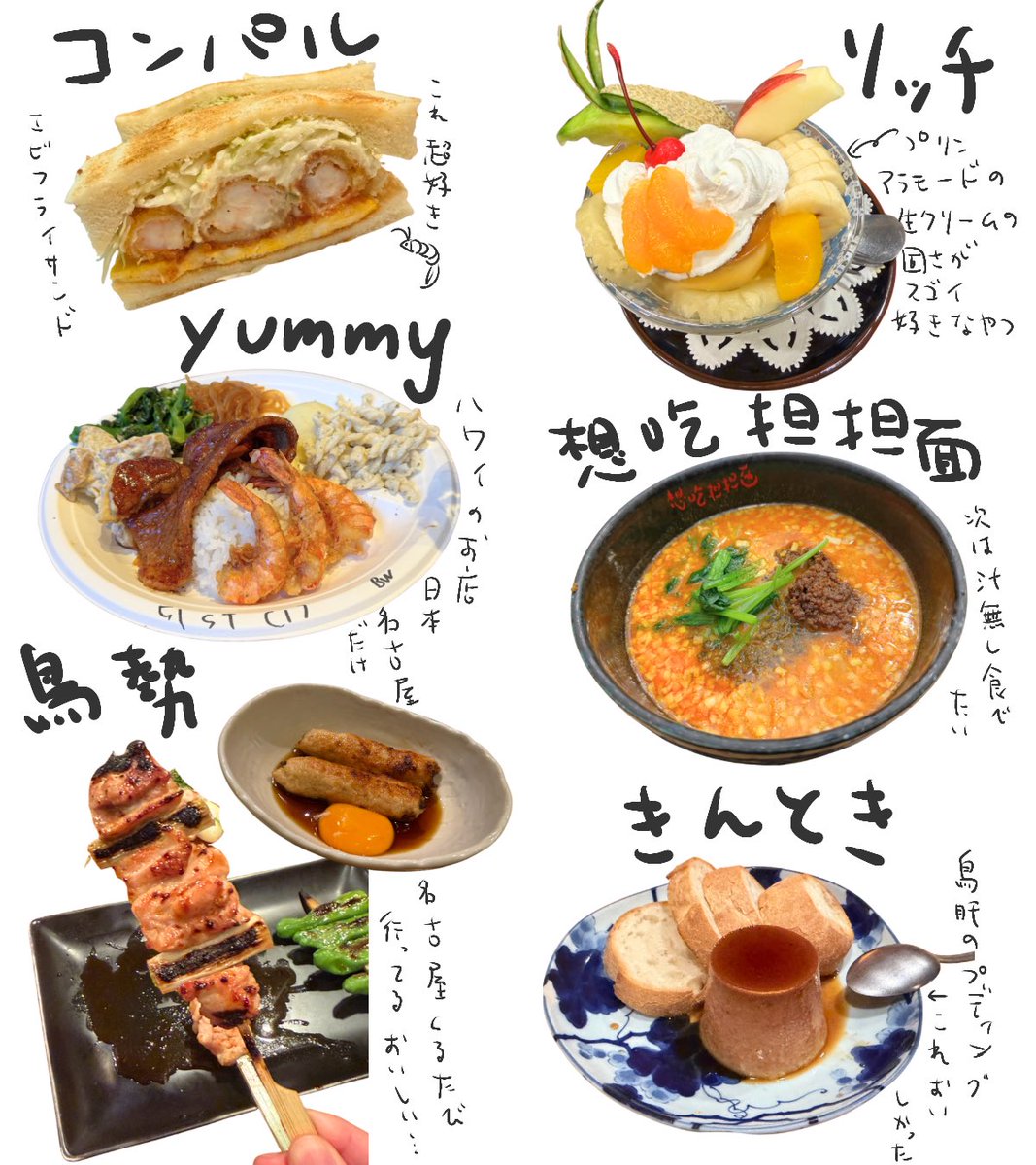 piyopiyobiyou's tweet photo. この前名古屋行ったんだけど、
美味しかったとお店とお土産まとめ📝 https://t.co/smFhnykeEl