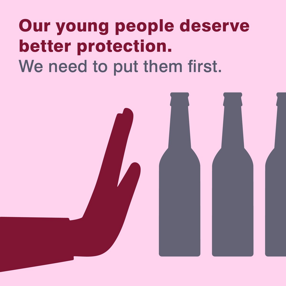 Most people want our kids to be free from pressures to drink. We can put higher standards on alcohol that will help protect our kids from harm.