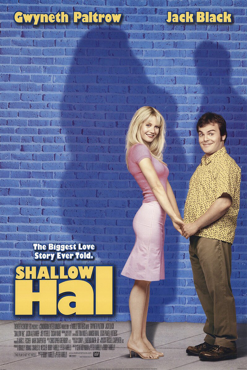 FilmNewsNos's tweet photo. 🎬MOVIE HISTORY: 24 years ago today, November 9, 2001, the movie ‘Shallow Hal’ opened in theaters!
#JackBlack #GwynethPaltrow @IJasonAlexander #JoeViterelli #JillFitzgerald #BruceMcGill #KyleGass #ReneKirby #SusanWard #LauraKightlinger #BrookeBurns #TonyRobbins @farrellybros https://t.co/NxozrWs7IS