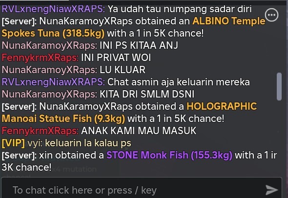 fishitfess's tweet photo. emangnya kalo ps ga bisa kick tanpa join? mereka claim kl itu ps mereka, padahal aku login fish! klik yg biru yg harusnya publik kan? cmiiw https://t.co/wqnXMPpiTr